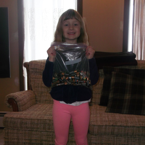 Samantha completed the Student Missions in the Ontario Schools Battery Recycling Challenge